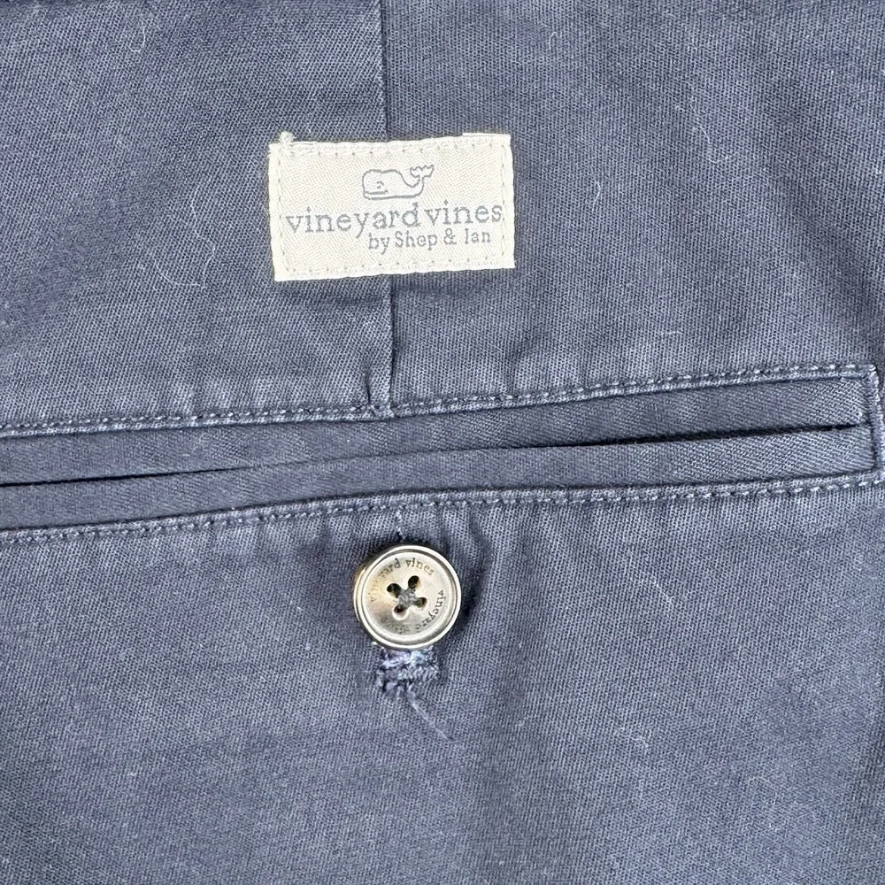 Vineyard Vines Breaker Shorts Mens 42 Navy Casual Preppy Travel Vacation Resort